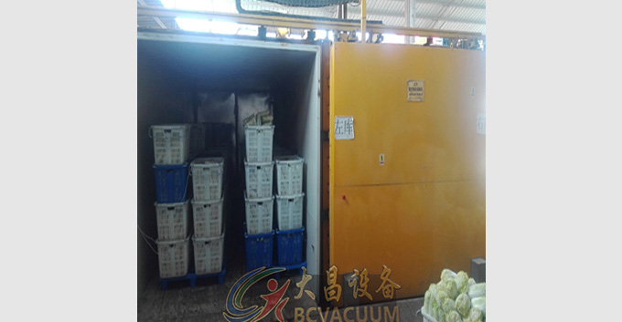 真空预冷机出货至东莞某大型蔬菜基地安装