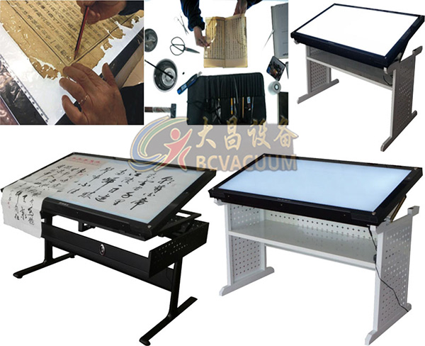 档案文物古籍字画拷贝修复工作台C型.jpg